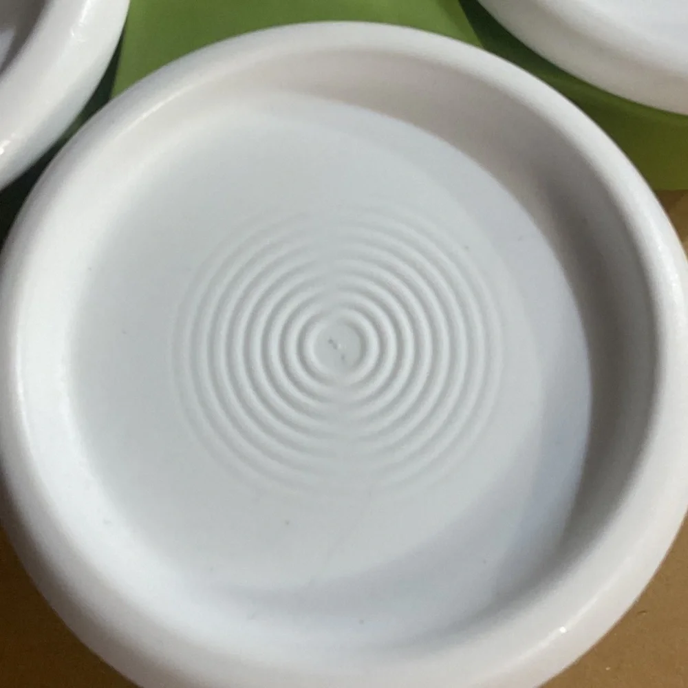 Tupperware Green and White condiments server.